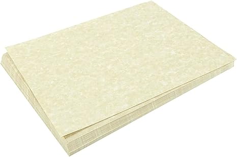 Parchment Stationery - 96-Pack Paper & Envelopes Set - 8.5 x 11 in Cream Textured Sheets - Printer-Friendly Letter Writing Stationery
