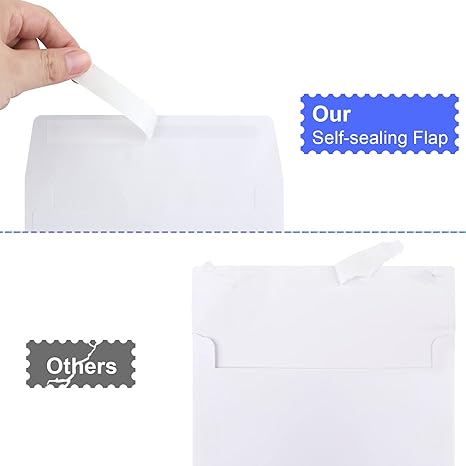Blank Cards and Envelopes 4x6, 30 Pack White Invitation Cardstock with 30 Pack Envelopes, Self-Seal Thank you Blank Greeting Cards and Envelopes, for All Occasions DIY, Print custom