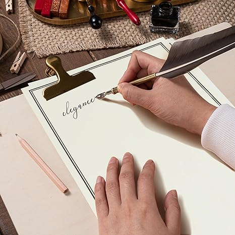 72 Pieces Stationery Set with Envelopes (48 Paper Sheets + 24 Envelopes) for Letter Writing, Black Border Design Stationery Paper Sheets and Envelope