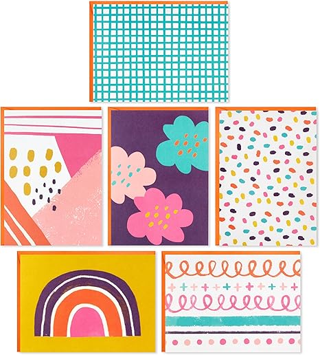 Blank Cards Assortment, Modern Doodles (48 Cards with Envelopes) for Mother's Day, Graduation, Just Because, All Occasion